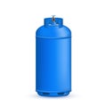 Creative illustration of gas cylinder, tank, balloon, container of propane, butane, acetylene, carbon dioxide isolated on Royalty Free Stock Photo