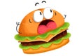 Creative Illustration and Innovative Art: Frightened Hamburger.