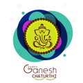 Lord Ganesha in paint style Ganesh Chaturthi Royalty Free Stock Photo