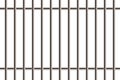 Creative illustration of metal realistic detailed prison bars window isolated on transparent background. Art design jail br