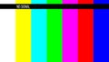 Creative illustration of no signal TV test pattern background. Television screen error. SMPTE color bars technical problems Royalty Free Stock Photo