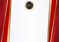 Creative illustration of stylish certificate template of appreciation award isolated on background. Art design modern winner blank