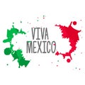 Viva Mexico, traditional mexican phrase holiday Royalty Free Stock Photo