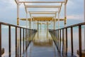 Creative image of the Dead Sea at dawn blue hour before sunrise