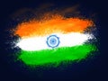 Creative Indian Flag design for Independence Day.