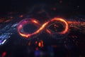 Creative Infinity Symbol Representing Endless Connection. Royalty Free Stock Photo