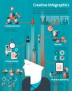 Creative infographic set Royalty Free Stock Photo