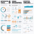 Creative infographic vector tools 6 for data visualization Royalty Free Stock Photo