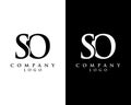 Creative Initial letter SO, OS abstract Company logo design. vector logo for company identity