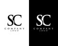 Creative Initial letter SC, CS abstract Company logo design. vector logo for company identity
