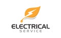 Creative innovation for electrician service logo