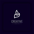 Creative and innovative youth logo design has a true youth soul in people logo style Royalty Free Stock Photo