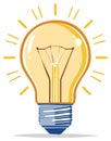 Creative Inspiration Lightbulb Illustration Idea Generation Design Thinking Concept Royalty Free Stock Photo