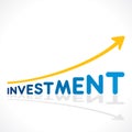 Creative investment word growth graph