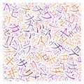 Creative japanese alphabet texture background