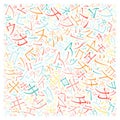 Creative japanese alphabet texture background Royalty Free Stock Photo