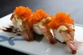 Creative Japanese food menu,sushi Steamed shrimp