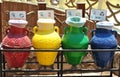 Creative jars for waste sorting at Egypt Royalty Free Stock Photo