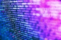 Creative Js HTML5 closeup set on background. Program development concept. Developer working on program codes in office. Code on Royalty Free Stock Photo