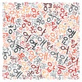 Creative Korean alphabet texture background Royalty Free Stock Photo