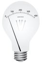 Creative lamp ammeter Royalty Free Stock Photo