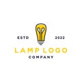 Creative Lamp Light Logo vector design graphic