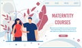 Creative Landing Page for Maternity School Courses