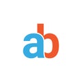 this is creative latter AB logo design