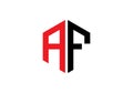 this is creative latter AF logo design