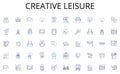 Creative leisure line icons collection. Satisfaction, Support, Communication, Responsiveness, Empathy, Efficiency