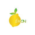 Creative lemon illustration vector logo