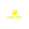 Creative lemon juice logo design