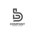 Creative letter B logo