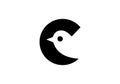 this is a Creative letter C and added birds logo design Royalty Free Stock Photo