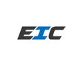 Creative Letter EIC Logo Design Concept.