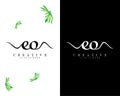 Creative letter eo, oe logo vector