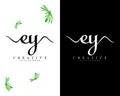 Creative letter ey, ye logo vector