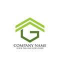 Creative Letter G Home Real estate for Construction bussiness