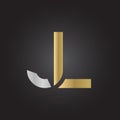 Creative letter JL Logo Design Vector Template. Initial Linked Letter JL Logo Design