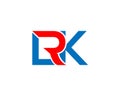 Creative Letter LRK And RLK Logo Design Royalty Free Stock Photo