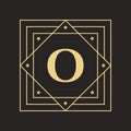 Creative Letter O Logo with Elegant and Stylish Luxury Concept. Initial O Letter Luxurious Logo Template Royalty Free Stock Photo