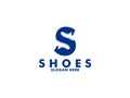 Letter S Shoes Logo Design Vector Icon Graphic Emblem Illustration, Shoe Logo Vector