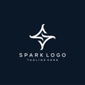 creative letter S spark logo design graphic vector Royalty Free Stock Photo