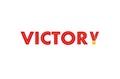 Creative Letter Victory Logo Design Illustration