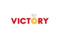 Creative Letter Victory Logo Design Illustration
