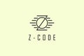 Creative letter Z and O .Fast Code icon illustration Template. Coding, Programmer, Developer icon illustration with flat style