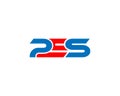 Creative Letters PES Logo Icon Design