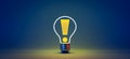 Creative light bulb concepts backgrounds, 3d rendering