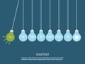 Creative light bulb Idea concept. Royalty Free Stock Photo