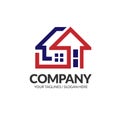 Creative linear Real Estate logo